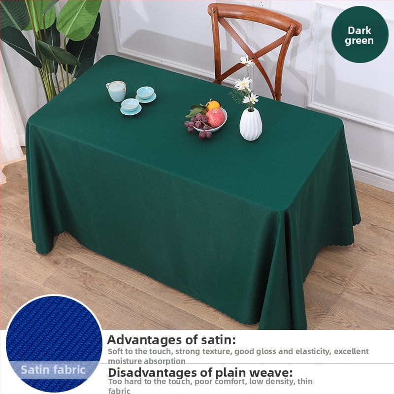 Stolnjak, 70% poliester / 30% pamuk, pravokutnog oblika, protuklizni, otporan na habanje, otporan na prašinu, otporan na ulja, toplinska izolacija, za hotele