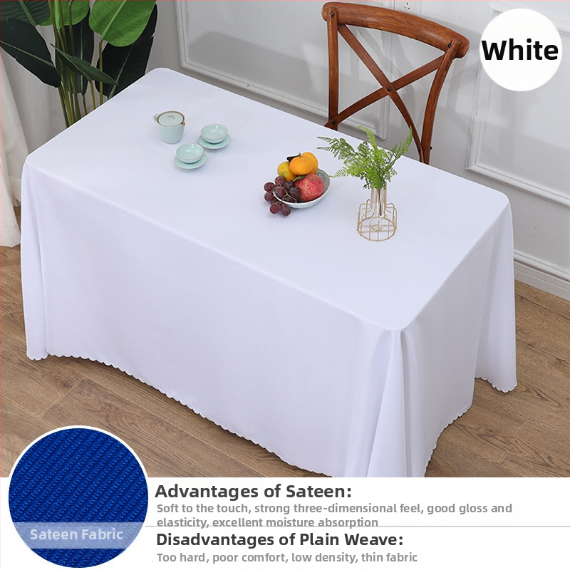 Stolnjak, 70% poliester / 30% pamuk, pravokutnog oblika, protuklizni, otporan na habanje, otporan na prašinu, otporan na ulja, toplinska izolacija, za hotele