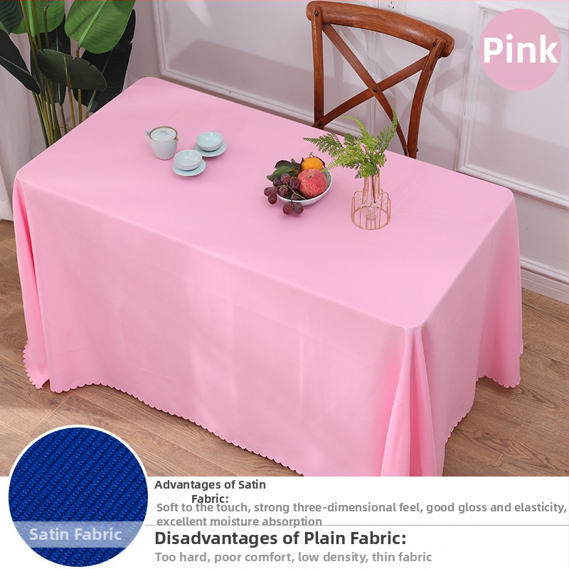 Stolnjak, 70% poliester / 30% pamuk, pravokutnog oblika, protuklizni, otporan na habanje, otporan na prašinu, otporan na ulja, toplinska izolacija, za hotele