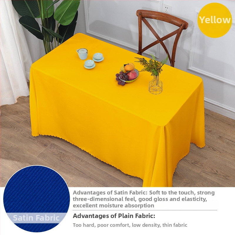 Stolnjak, 70% poliester / 30% pamuk, pravokutnog oblika, protuklizni, otporan na habanje, otporan na prašinu, otporan na ulja, toplinska izolacija, za hotele