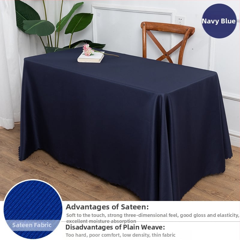 Stolnjak, 70% poliester / 30% pamuk, pravokutnog oblika, protuklizni, otporan na habanje, otporan na prašinu, otporan na ulja, toplinska izolacija, za hotele