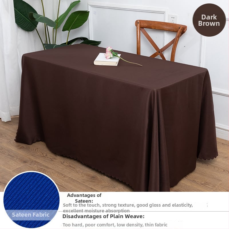 Stolnjak, 70% poliester / 30% pamuk, pravokutnog oblika, protuklizni, otporan na habanje, otporan na prašinu, otporan na ulja, toplinska izolacija, za hotele