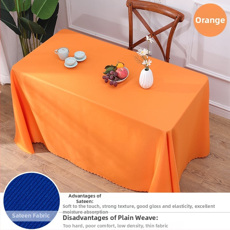 Stolnjak, 70% poliester / 30% pamuk, pravokutnog oblika, protuklizni, otporan na habanje, otporan na prašinu, otporan na ulja, toplinska izolacija, za hotele