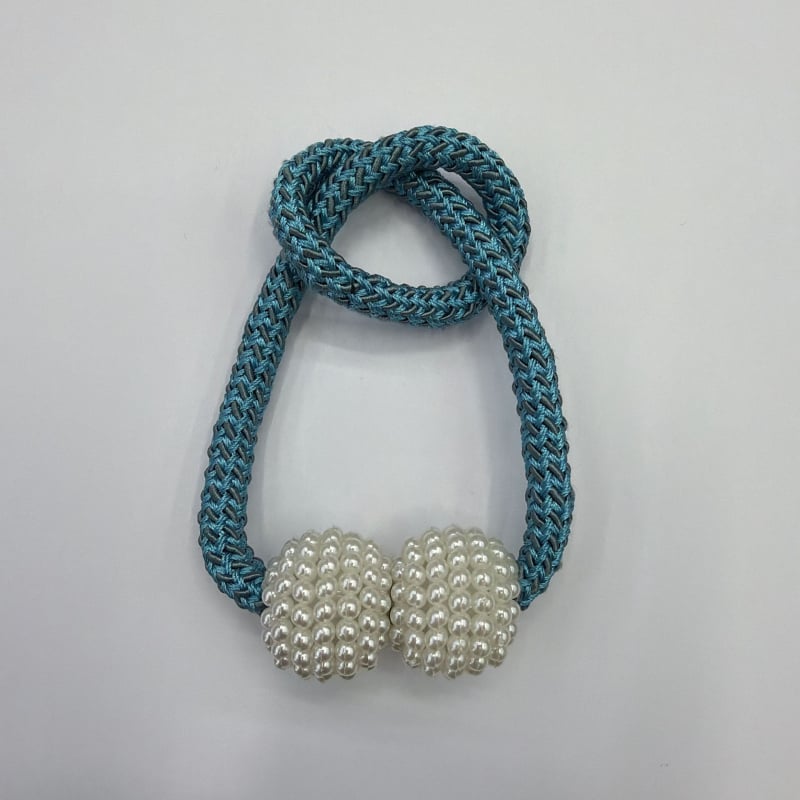 Magnetinės užuolaidų gesagtelės be gręžimo — šiuolaikinis minimalistinis dizainas — poliesteris, plastikas, magnetas — pritaikomas