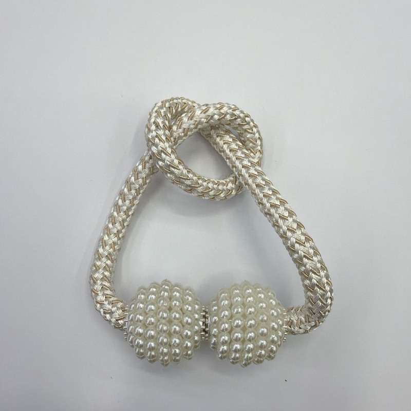 Magnetinės užuolaidų gesagtelės be gręžimo — šiuolaikinis minimalistinis dizainas — poliesteris, plastikas, magnetas — pritaikomas