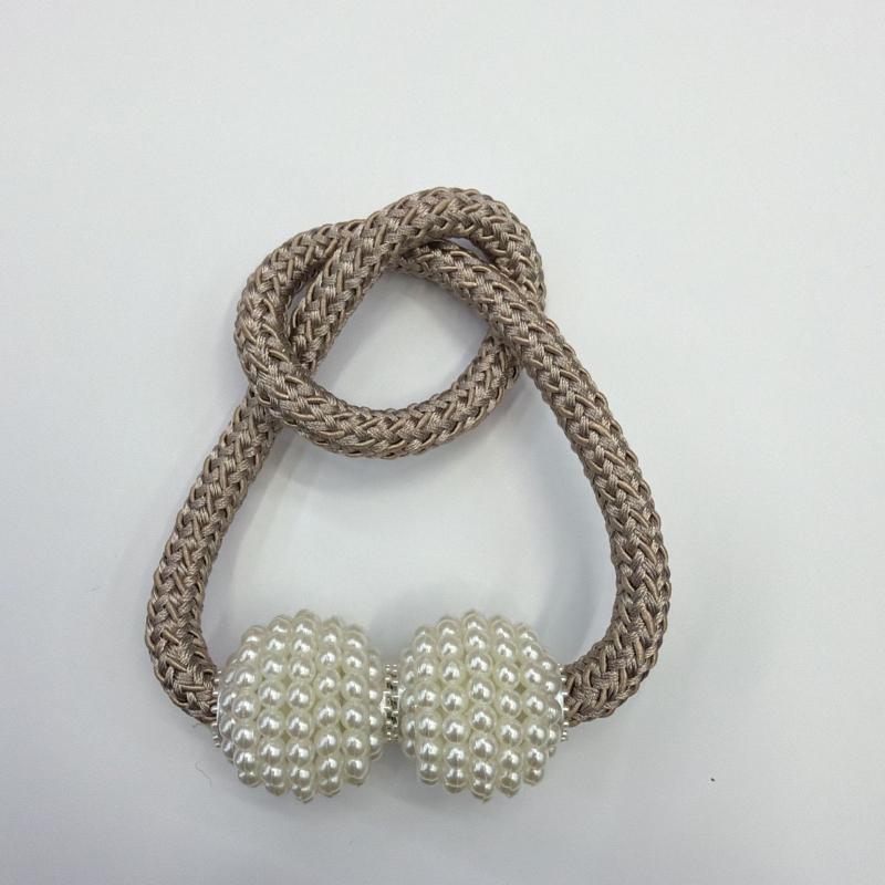 Magnetinės užuolaidų gesagtelės be gręžimo — šiuolaikinis minimalistinis dizainas — poliesteris, plastikas, magnetas — pritaikomas