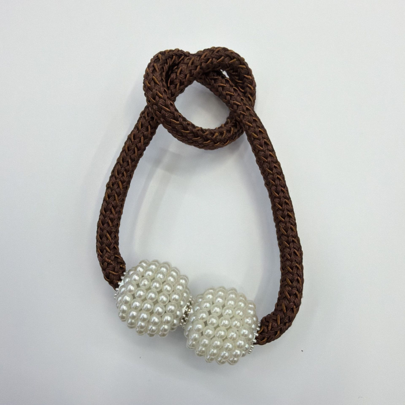 Magnetinės užuolaidų gesagtelės be gręžimo — šiuolaikinis minimalistinis dizainas — poliesteris, plastikas, magnetas — pritaikomas