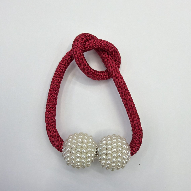 Magnetinės užuolaidų gesagtelės be gręžimo — šiuolaikinis minimalistinis dizainas — poliesteris, plastikas, magnetas — pritaikomas