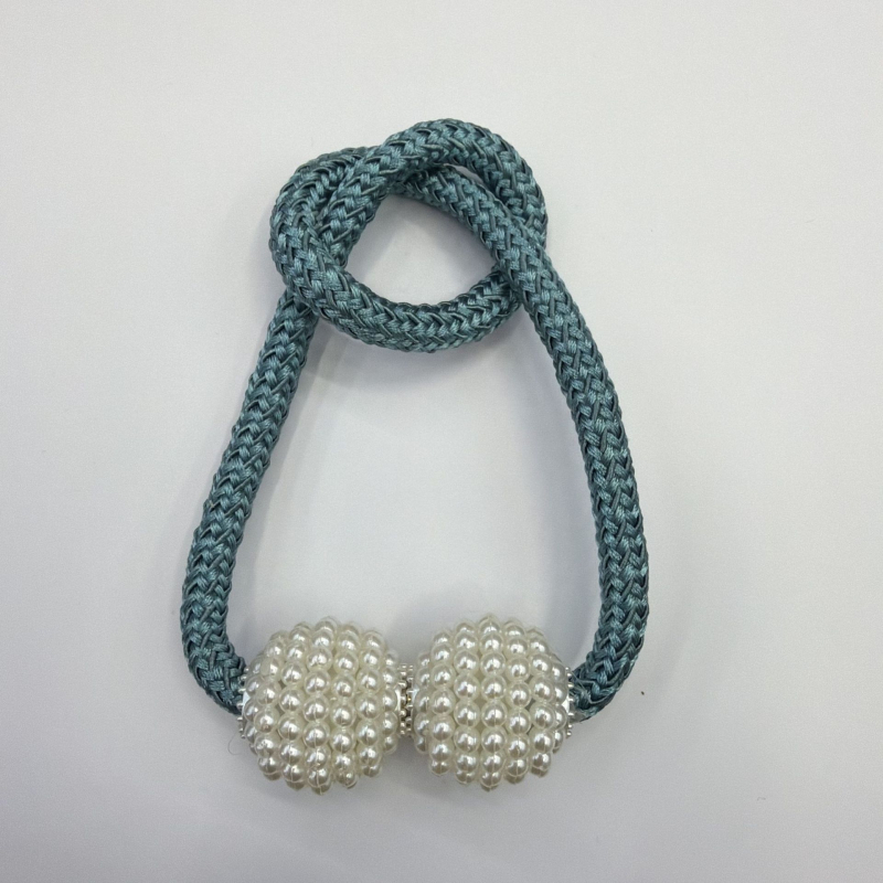 Magnetinės užuolaidų gesagtelės be gręžimo — šiuolaikinis minimalistinis dizainas — poliesteris, plastikas, magnetas — pritaikomas