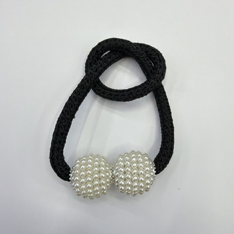 Magnetinės užuolaidų gesagtelės be gręžimo — šiuolaikinis minimalistinis dizainas — poliesteris, plastikas, magnetas — pritaikomas