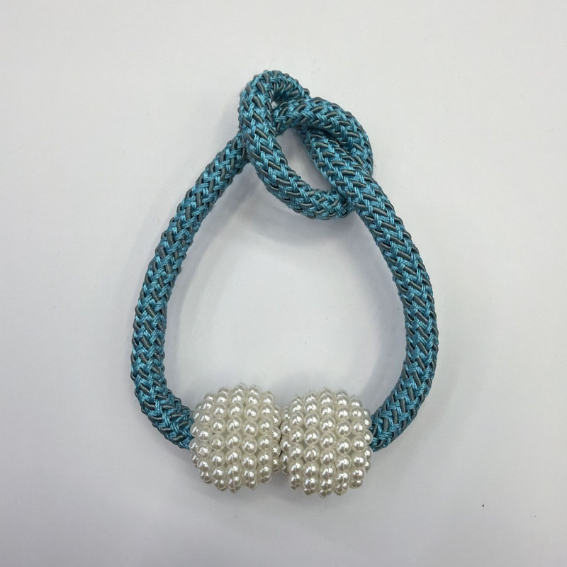 Magnetinės užuolaidų gesagtelės be gręžimo — šiuolaikinis minimalistinis dizainas — poliesteris, plastikas, magnetas — pritaikomas