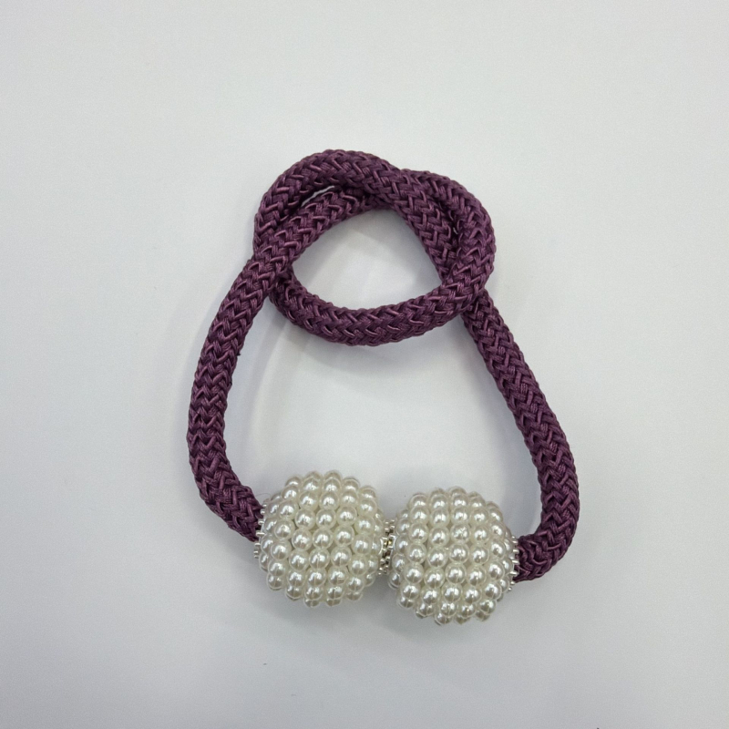 Magnetinės užuolaidų gesagtelės be gręžimo — šiuolaikinis minimalistinis dizainas — poliesteris, plastikas, magnetas — pritaikomas