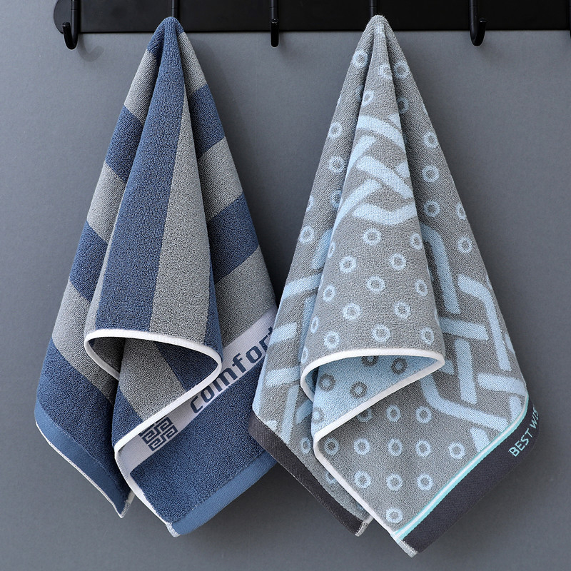 Pamukani ručnik za lice, 100% pamuk, debeli, visoka upijnost, Jacquard tkivo, za odrasle i djecu