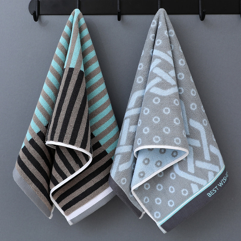 Pamukani ručnik za lice, 100% pamuk, debeli, visoka upijnost, Jacquard tkivo, za odrasle i djecu