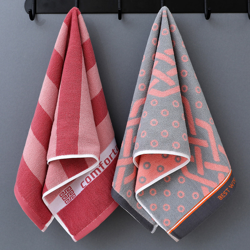 Pamukani ručnik za lice, 100% pamuk, debeli, visoka upijnost, Jacquard tkivo, za odrasle i djecu