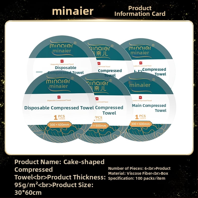 Minair Vienkartinis suspaustas rankšluostis, augalinių pluoštų, 50 g ir daugiau, kelionėms