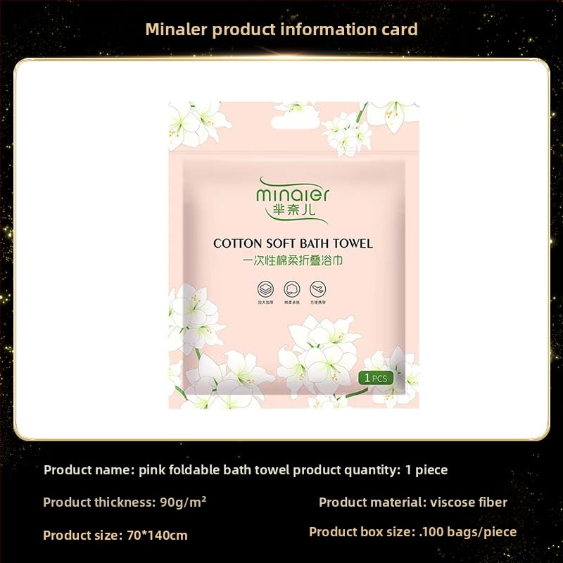 Minair Vienkartinis suspaustas rankšluostis, augalinių pluoštų, 50 g ir daugiau, kelionėms