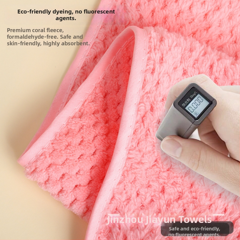 Подаръчна кърпа с мечешки дизайн от коралов велур, комплект в подаръчна кутия, сватбено издание, удебелена попивност, печат на лого