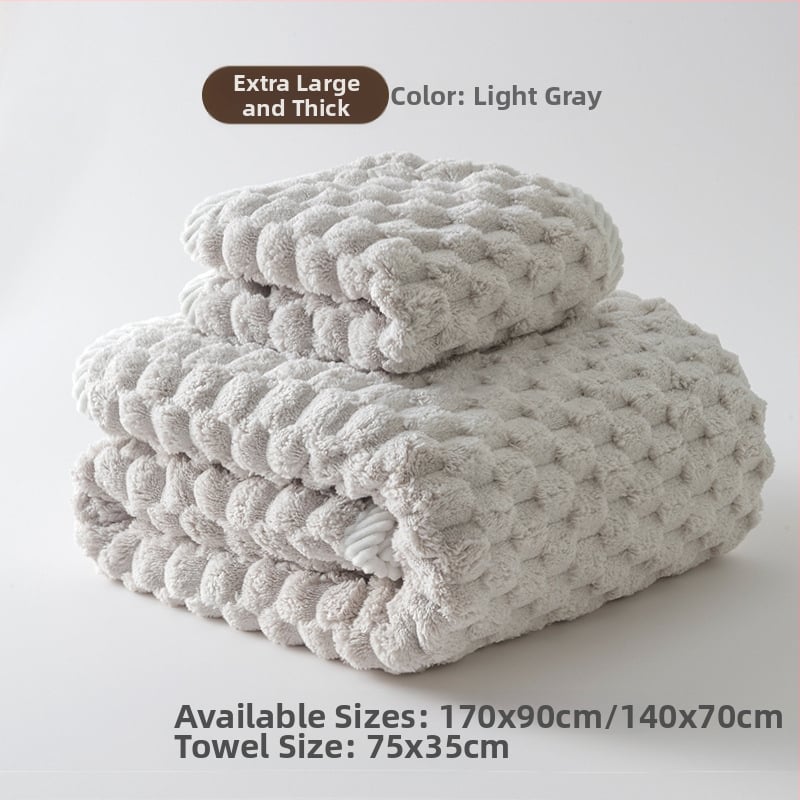 Set od tri ručnika za kupanje, poliesterska vlakna, 150D pređa, ravno tkanje