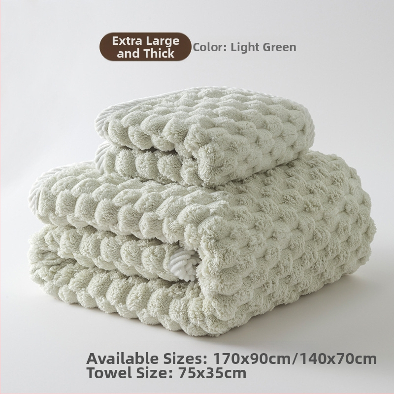 Set od tri ručnika za kupanje, poliesterska vlakna, 150D pređa, ravno tkanje