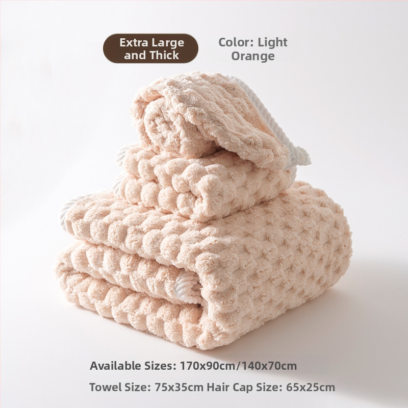 Set od tri ručnika za kupanje, poliesterska vlakna, 150D pređa, ravno tkanje