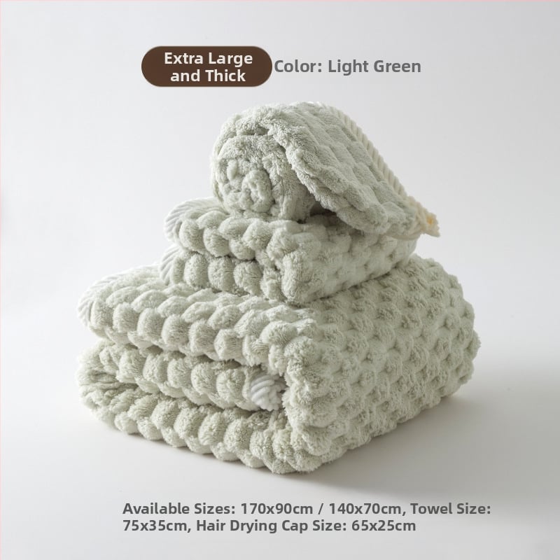 Set od tri ručnika za kupanje, poliesterska vlakna, 150D pređa, ravno tkanje