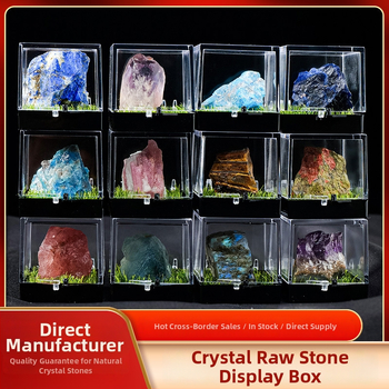 Kristal od sirovog kamena, mini krajolik ukras, moderni minimalistički stil, edukativni poklon djeci