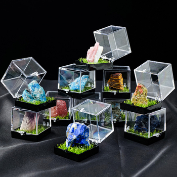 Kristal od sirovog kamena, mini krajolik ukras, moderni minimalistički stil, edukativni poklon djeci