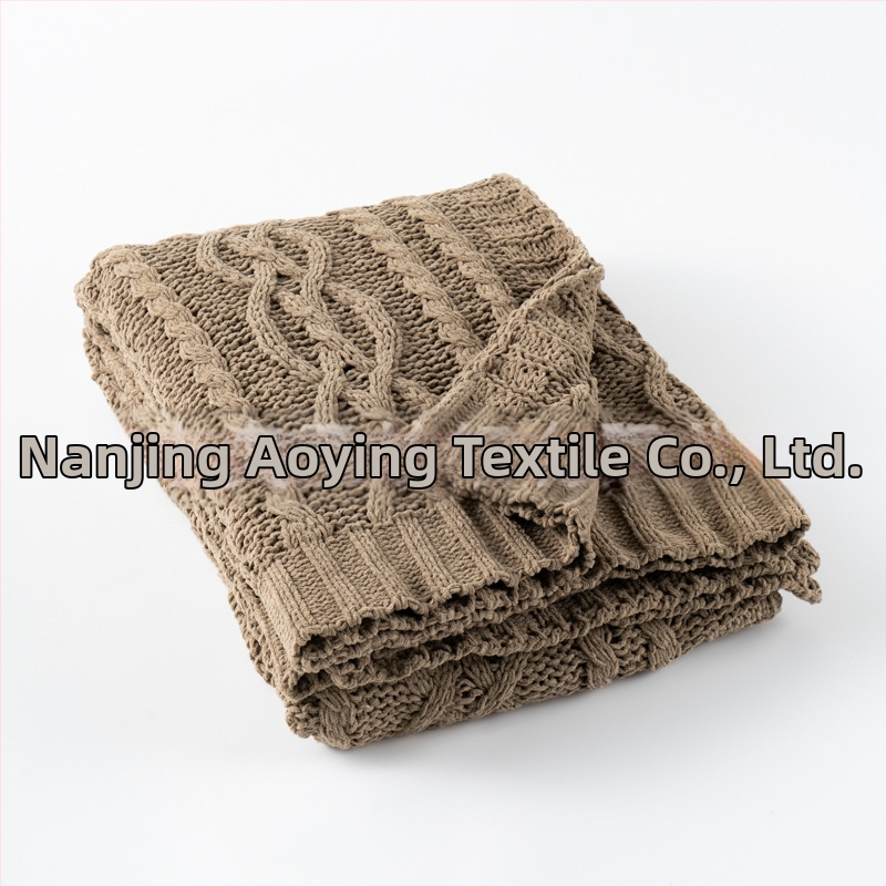 Chenille deka za kauč, polyester, težina oko 840 g, pogodno za sva godišnja doba, mogućnost prilagodbe