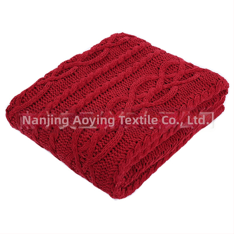 Chenille deka za kauč, polyester, težina oko 840 g, pogodno za sva godišnja doba, mogućnost prilagodbe