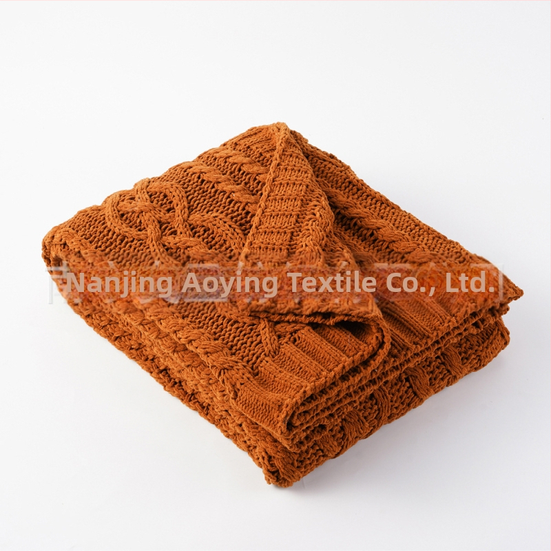Chenille deka za kauč, polyester, težina oko 840 g, pogodno za sva godišnja doba, mogućnost prilagodbe