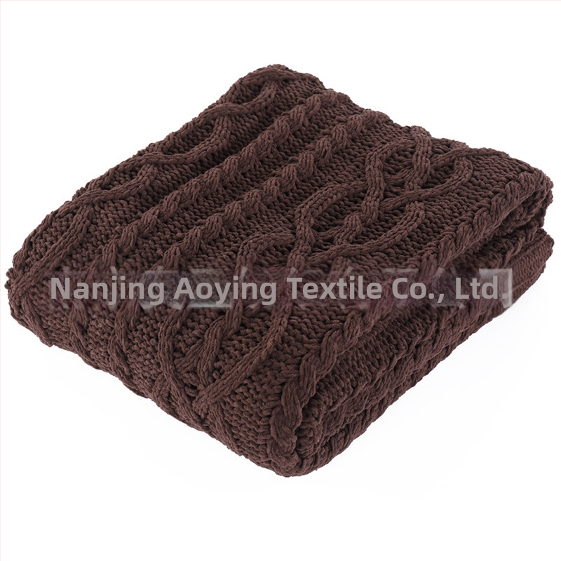 Chenille deka za kauč, polyester, težina oko 840 g, pogodno za sva godišnja doba, mogućnost prilagodbe