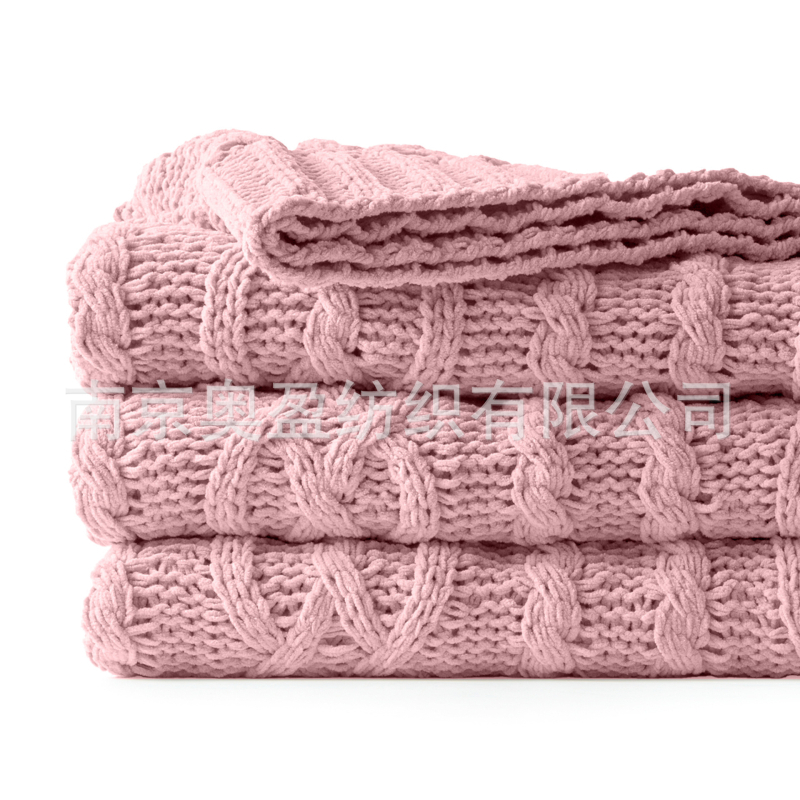 Chenille deka za kauč, polyester, težina oko 840 g, pogodno za sva godišnja doba, mogućnost prilagodbe