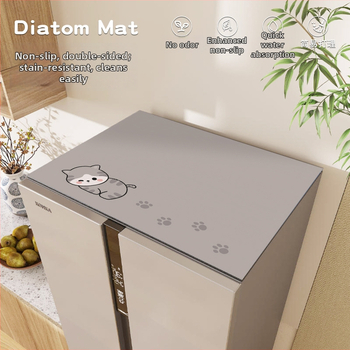 Tolmukaitse kate külmikule ja pesumasinale, topkate kahe ukse jaoks, siidilillede kangas, üldotstarbeline