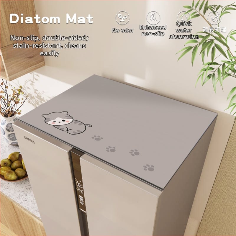 Tolmukaitse kate külmikule ja pesumasinale, topkate kahe ukse jaoks, siidilillede kangas, üldotstarbeline