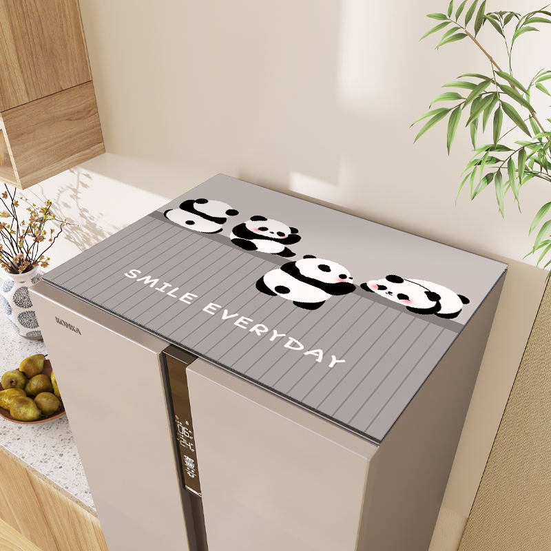 Tolmukaitse kate külmikule ja pesumasinale, topkate kahe ukse jaoks, siidilillede kangas, üldotstarbeline