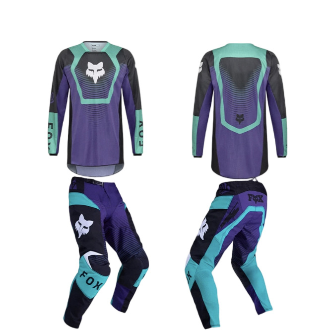 Downhill dviračių komplektas kalnų dviračių sportui — greitai džiūsta, kvėpuojantis, prakaito šalinimas, poliesterio audinys, universalus (vyrai ir moterys)