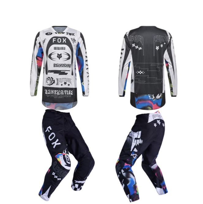 Downhill dviračių komplektas kalnų dviračių sportui — greitai džiūsta, kvėpuojantis, prakaito šalinimas, poliesterio audinys, universalus (vyrai ir moterys)