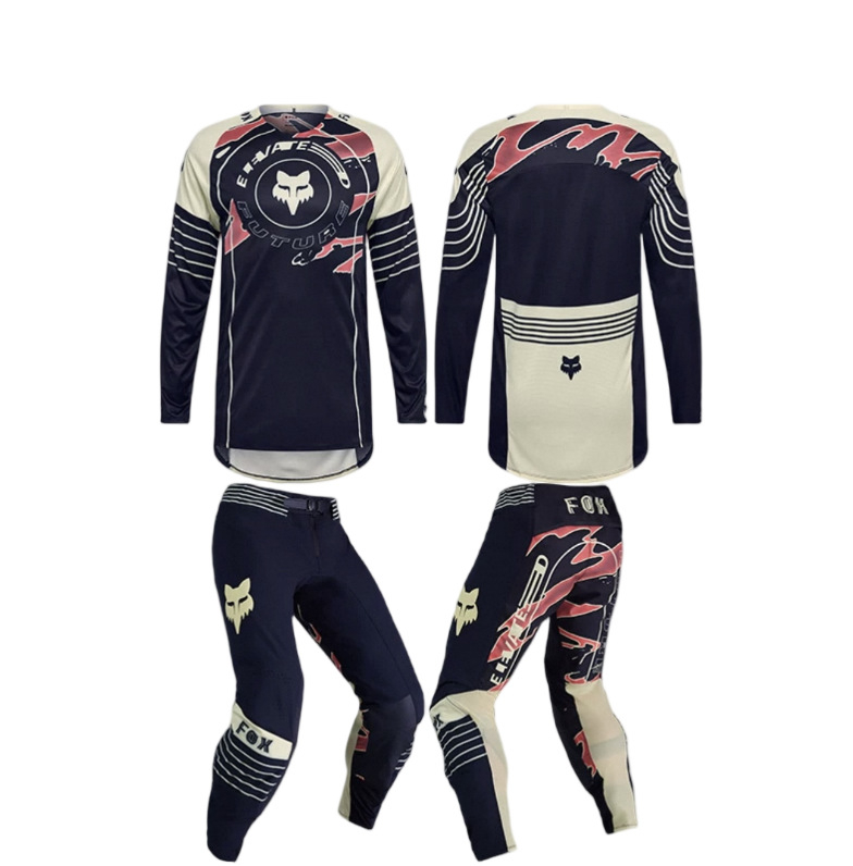 Downhill dviračių komplektas kalnų dviračių sportui — greitai džiūsta, kvėpuojantis, prakaito šalinimas, poliesterio audinys, universalus (vyrai ir moterys)