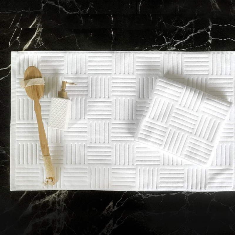 Japanski stil mini pamukasti kupaonski prostirac, 240 g upijajući, veličine 60×40 cm ili 80×50 cm