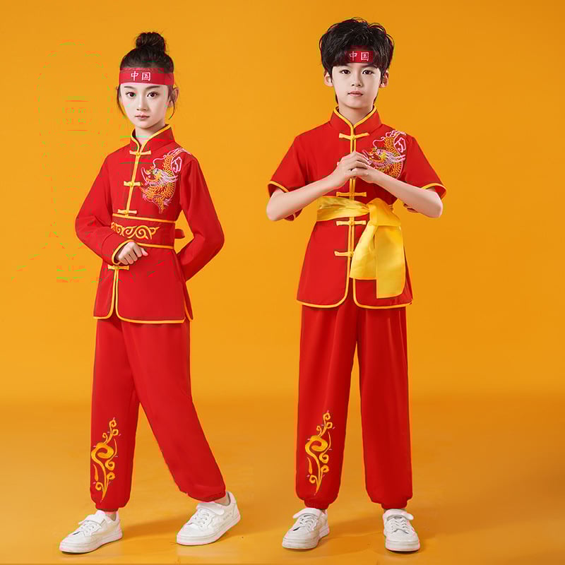 Vaikų Taiji pasirodymo kostiumas, unisex, audinys 98% spandeksas ir pamušalas 98%