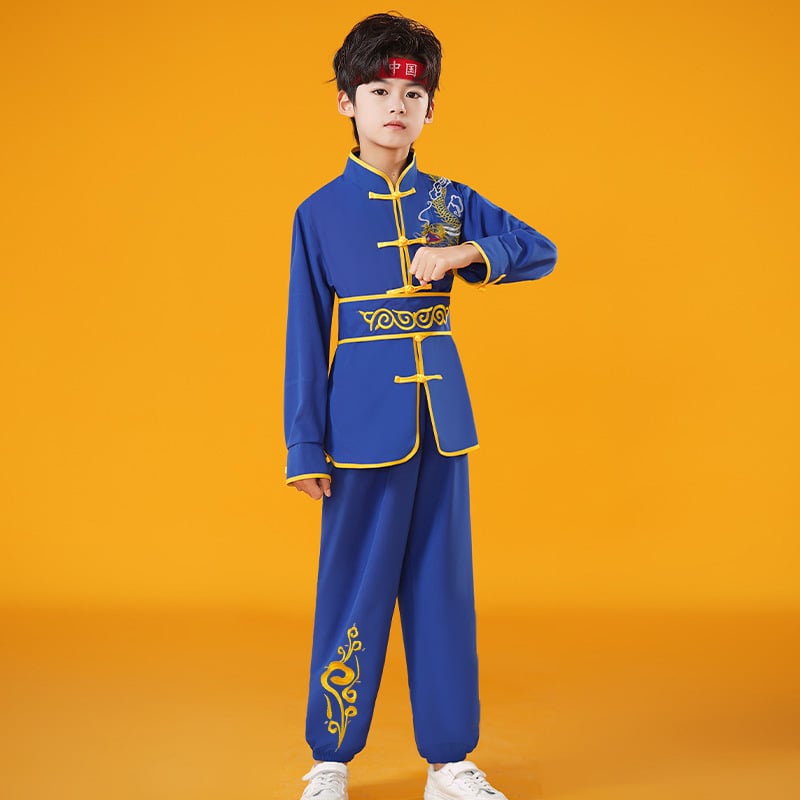 Vaikų Taiji pasirodymo kostiumas, unisex, audinys 98% spandeksas ir pamušalas 98%