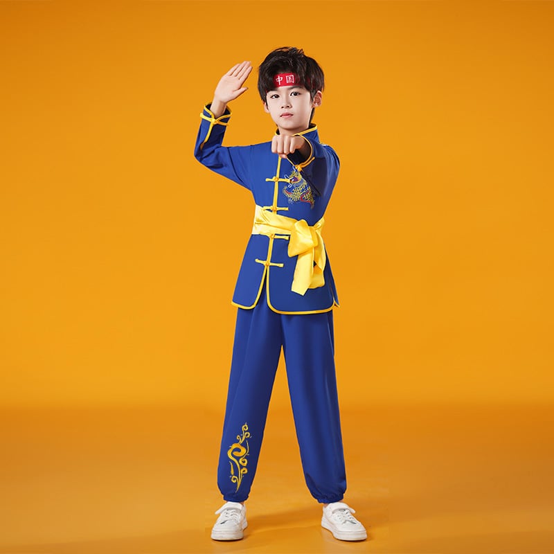 Vaikų Taiji pasirodymo kostiumas, unisex, audinys 98% spandeksas ir pamušalas 98%