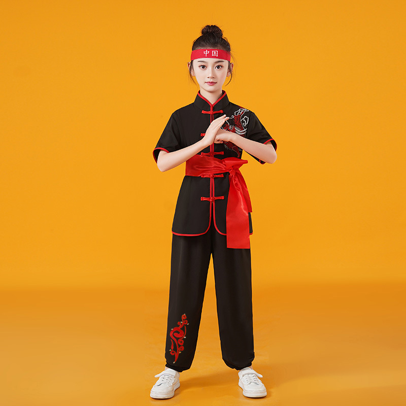 Vaikų Taiji pasirodymo kostiumas, unisex, audinys 98% spandeksas ir pamušalas 98%