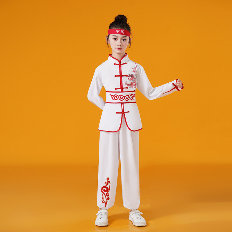 Vaikų Taiji pasirodymo kostiumas, unisex, audinys 98% spandeksas ir pamušalas 98%