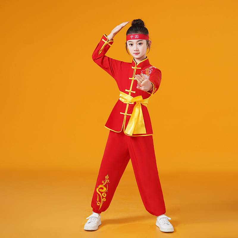 Vaikų Taiji pasirodymo kostiumas, unisex, audinys 98% spandeksas ir pamušalas 98%