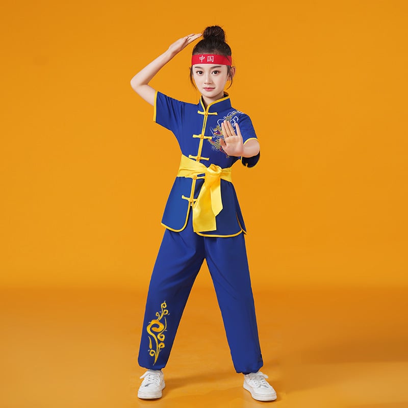 Vaikų Taiji pasirodymo kostiumas, unisex, audinys 98% spandeksas ir pamušalas 98%
