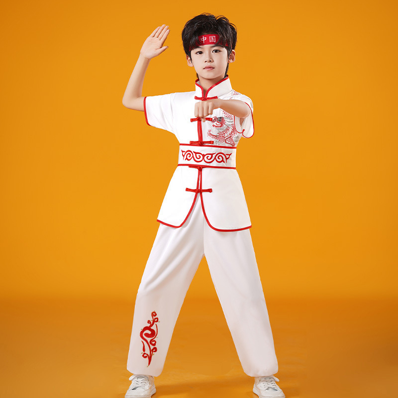 Vaikų Taiji pasirodymo kostiumas, unisex, audinys 98% spandeksas ir pamušalas 98%