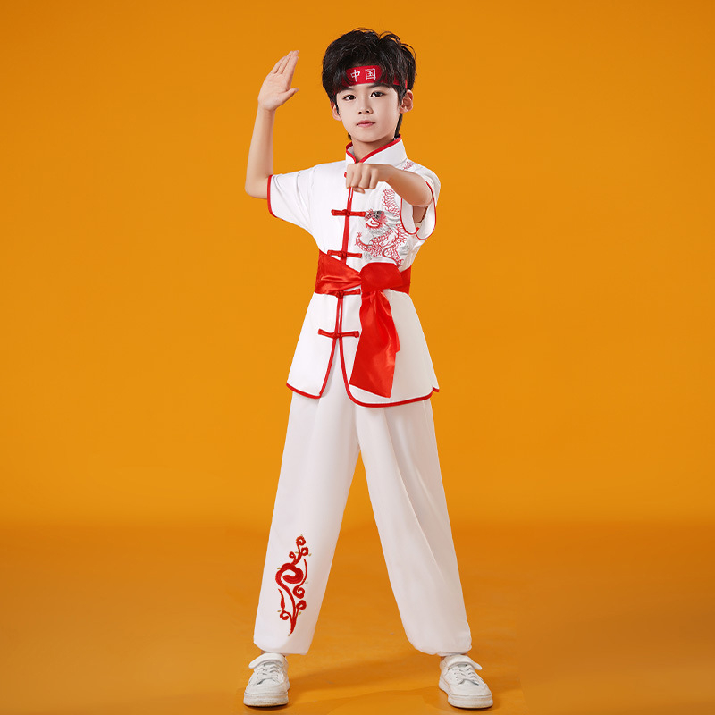 Vaikų Taiji pasirodymo kostiumas, unisex, audinys 98% spandeksas ir pamušalas 98%