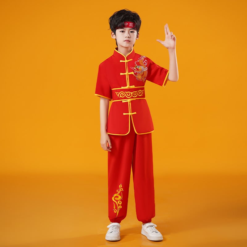 Vaikų Taiji pasirodymo kostiumas, unisex, audinys 98% spandeksas ir pamušalas 98%